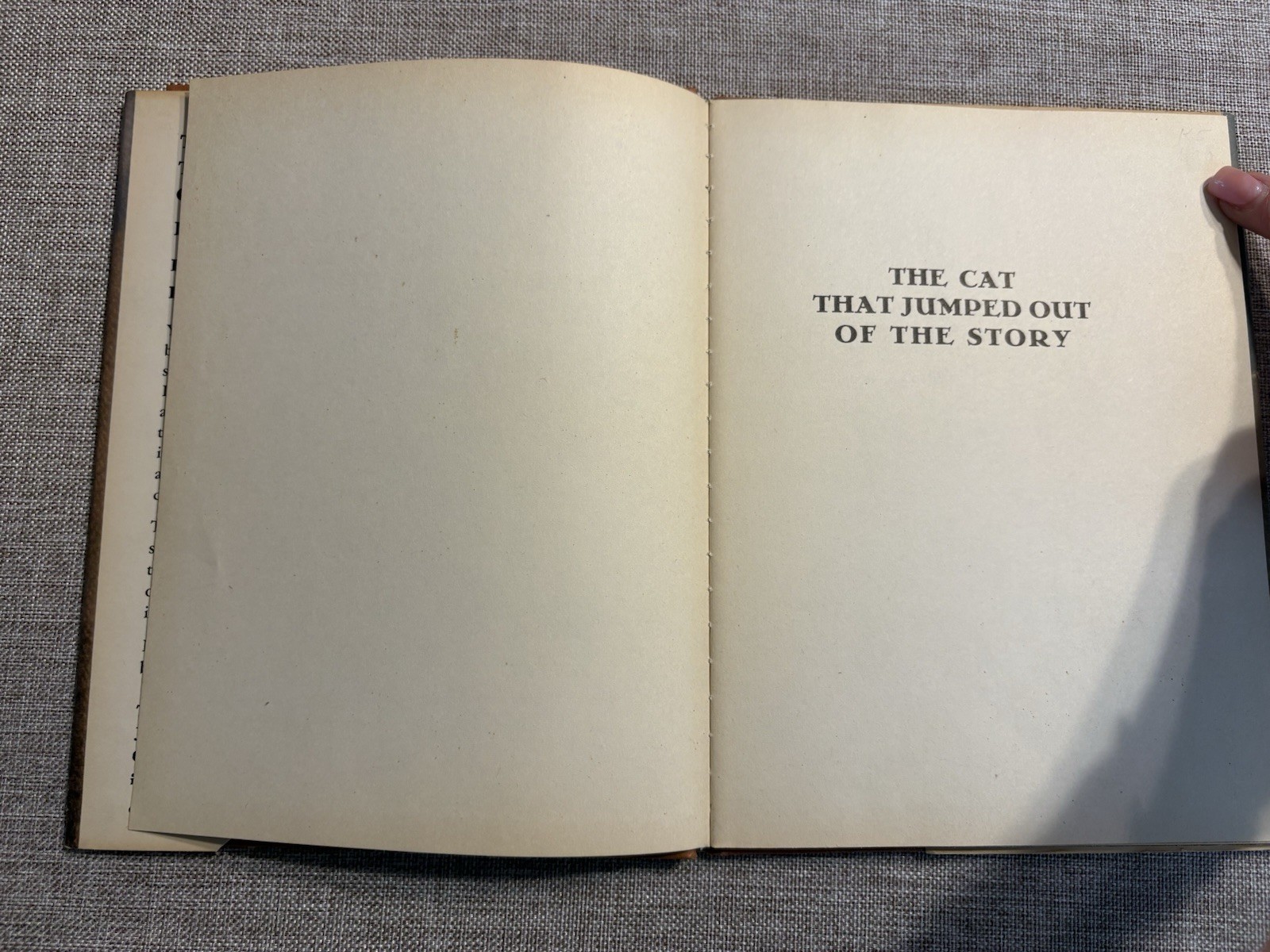 The Cat That Jumped Out of the Story Ben Hecht 1947 HC/DJ Children Book 1st Ed.