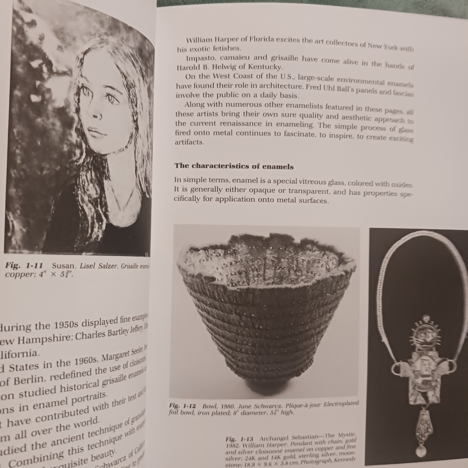 Vtg. Arts & Crafts Book ENAMELS, ENAMELING, ENAMELISTS Glenice Matthews Hc 1984