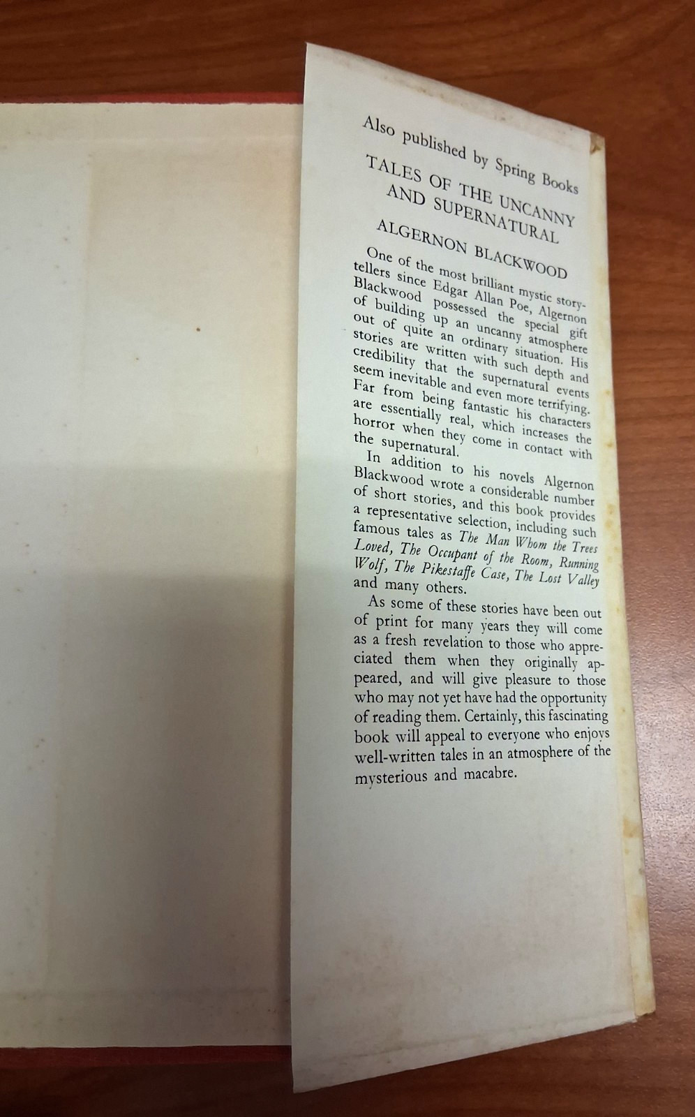 Tales of the Mysterious and the Macabre by Algernon Blackwood, 1967/1968