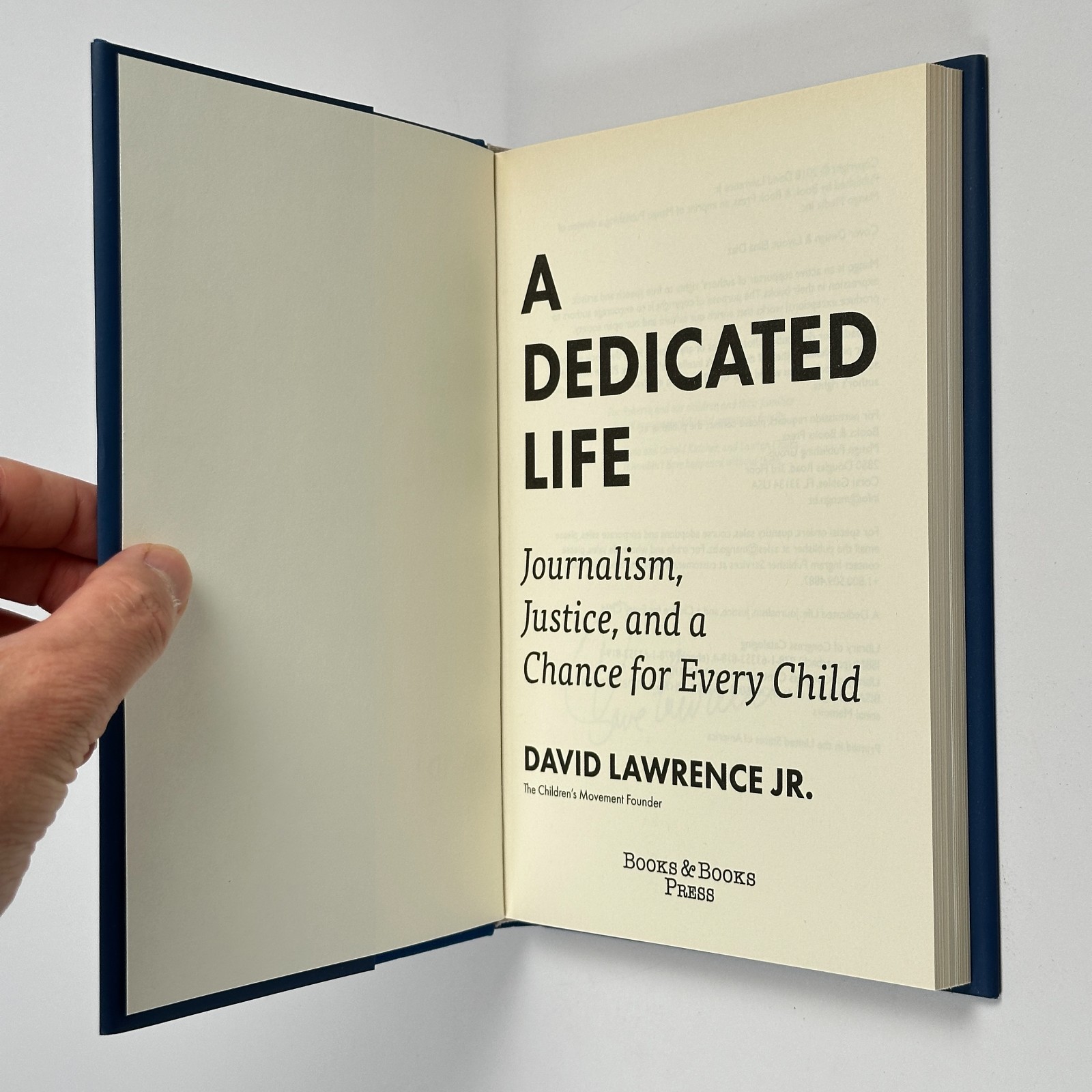 Signed Memoir “A Dedicated Life” David Lawrence Jr., Miami Herald (2018, HC)