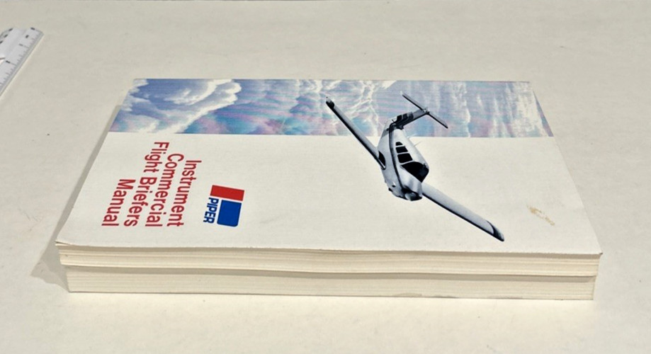 Piper INSTRUMENT COMMERCIAL Flight Briefers Manuals 1979 PB Illustrated JEPPESEN