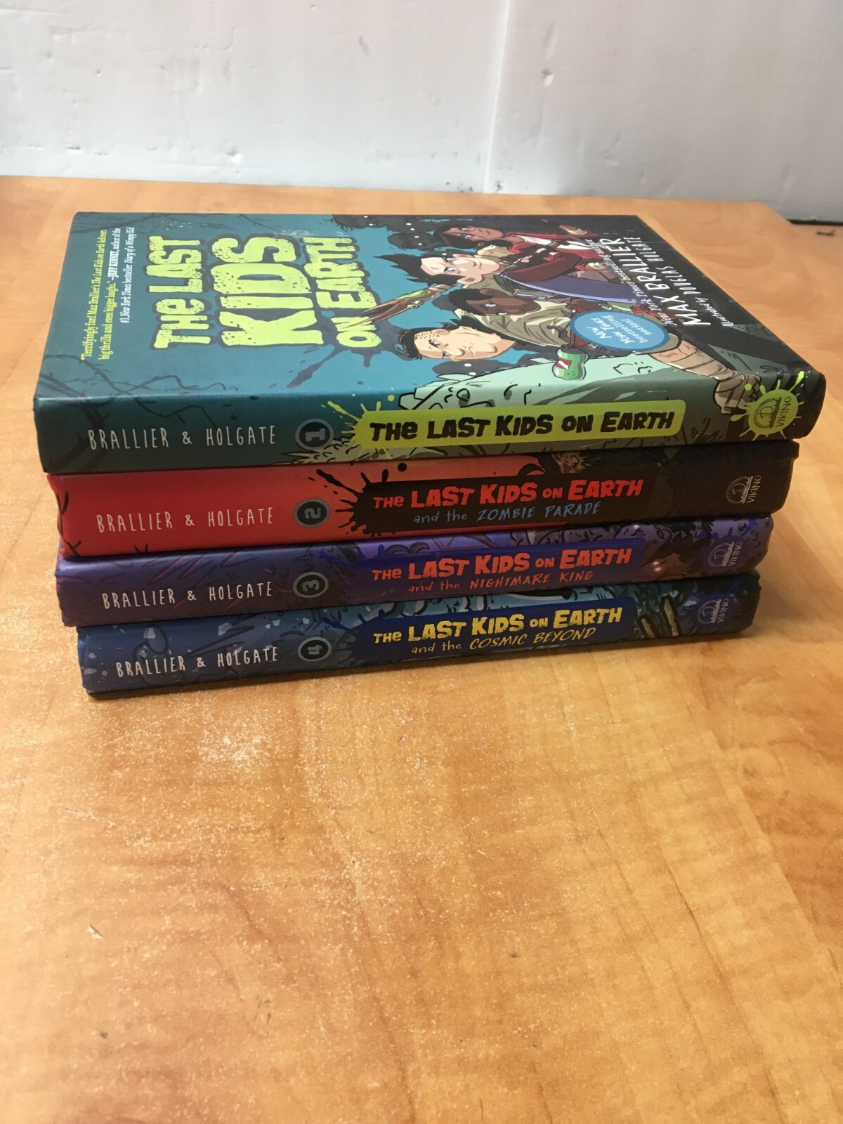 The Last Kids on Earth Book SET 1 2 3 4 by Max Brallier lot of 4 Hardcover