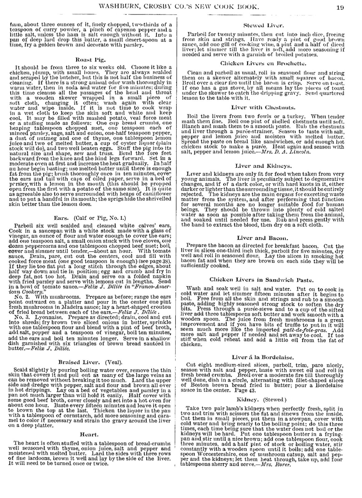 Washburn Crosby CO. New Cook Book “1894” 74 Pages