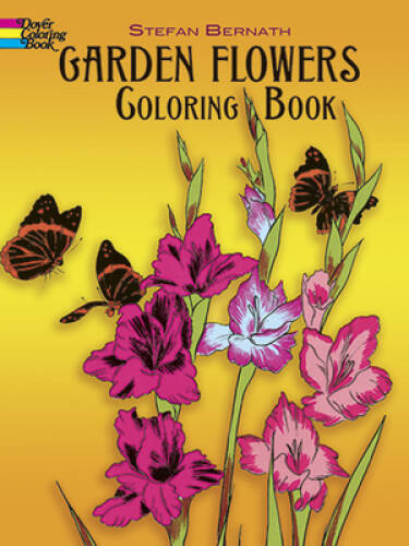 Garden Flowers Coloring Book (Dover Nature Coloring Book) – Paperback – GOOD