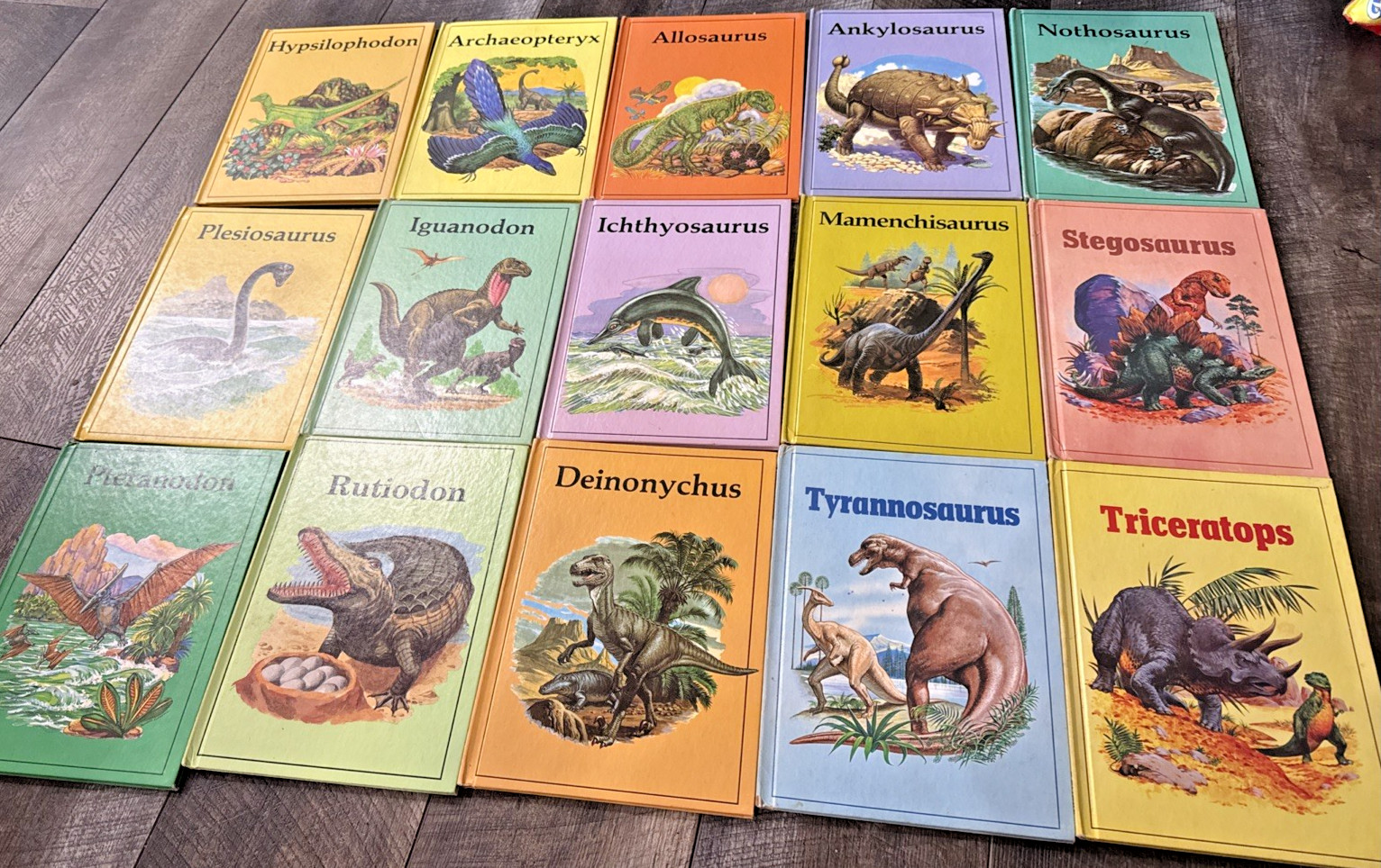 Vintage Rourke Dinosaur Library Hardcover Book Lot of 16 Kids Books Educational