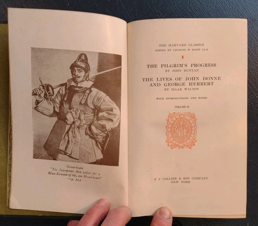 Pilgrim’s Progress by Bunyan and Donne and Herbert by Walton