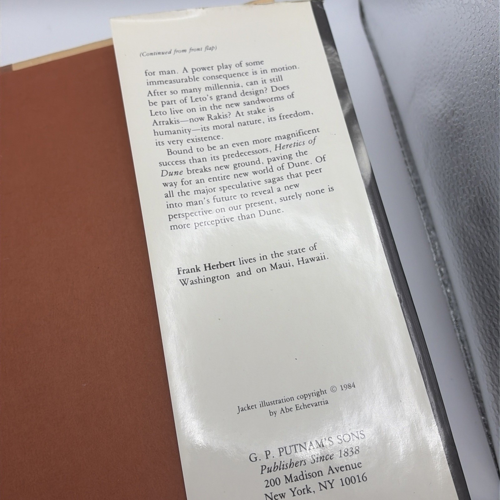 HERETICS OF DUNE Frank Herbert 1st Edition Hardcover HC Book Dust Jacket 1984