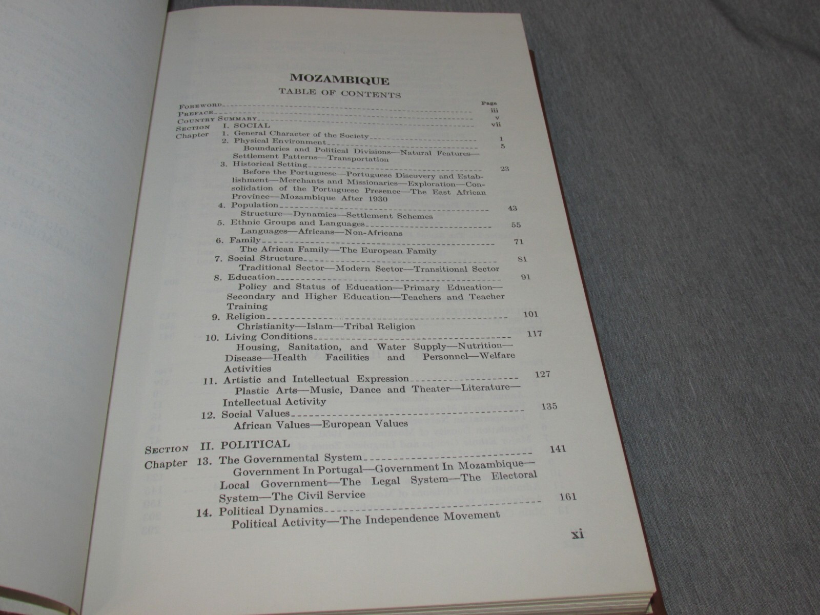 AREA HANDBOOK FOR MOZAMBIQUE 1969 DA PAM 550-64 Hardback