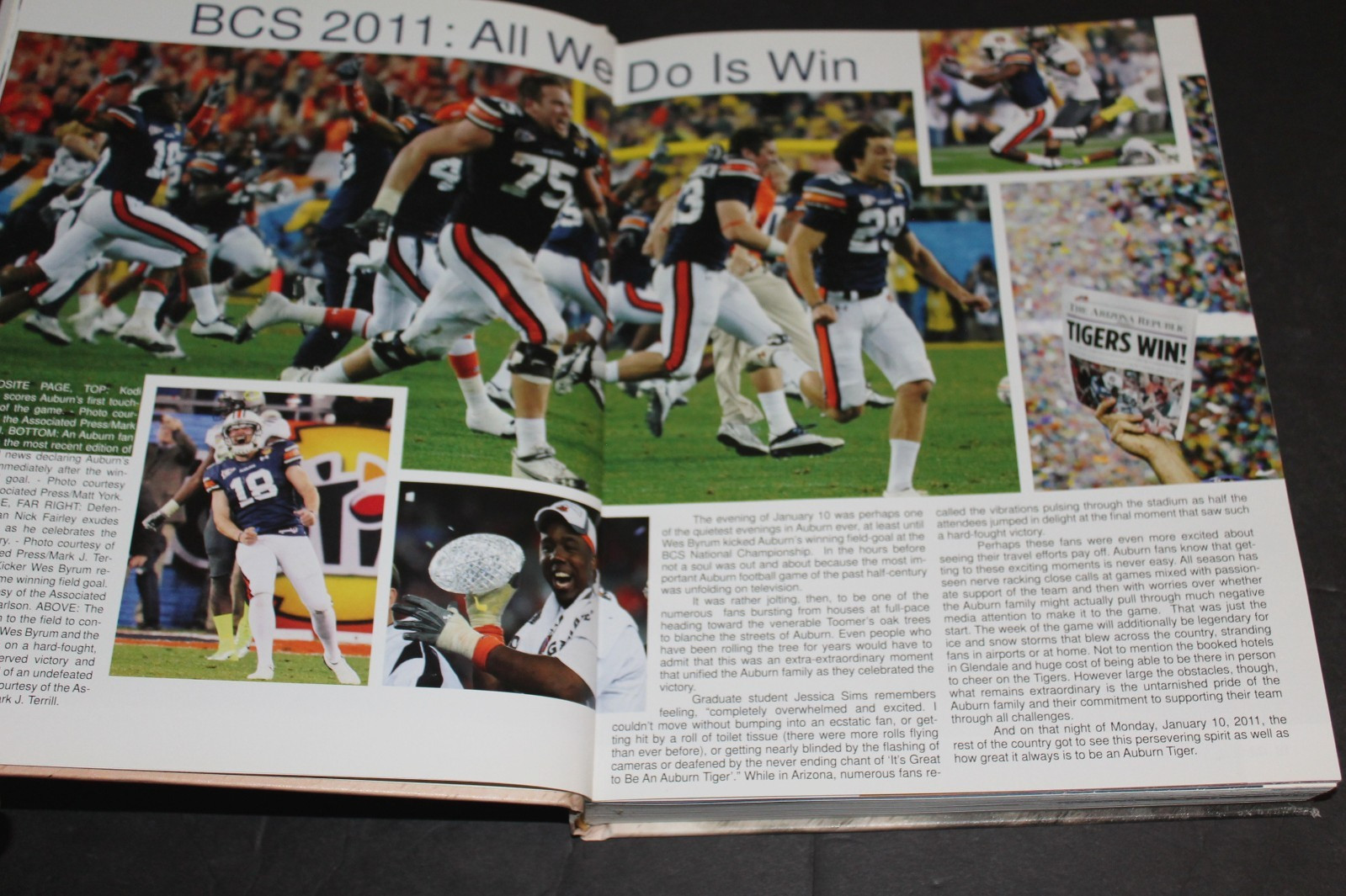2011 Auburn University YEARBOOK Football Champions Cam Newton 482 pages