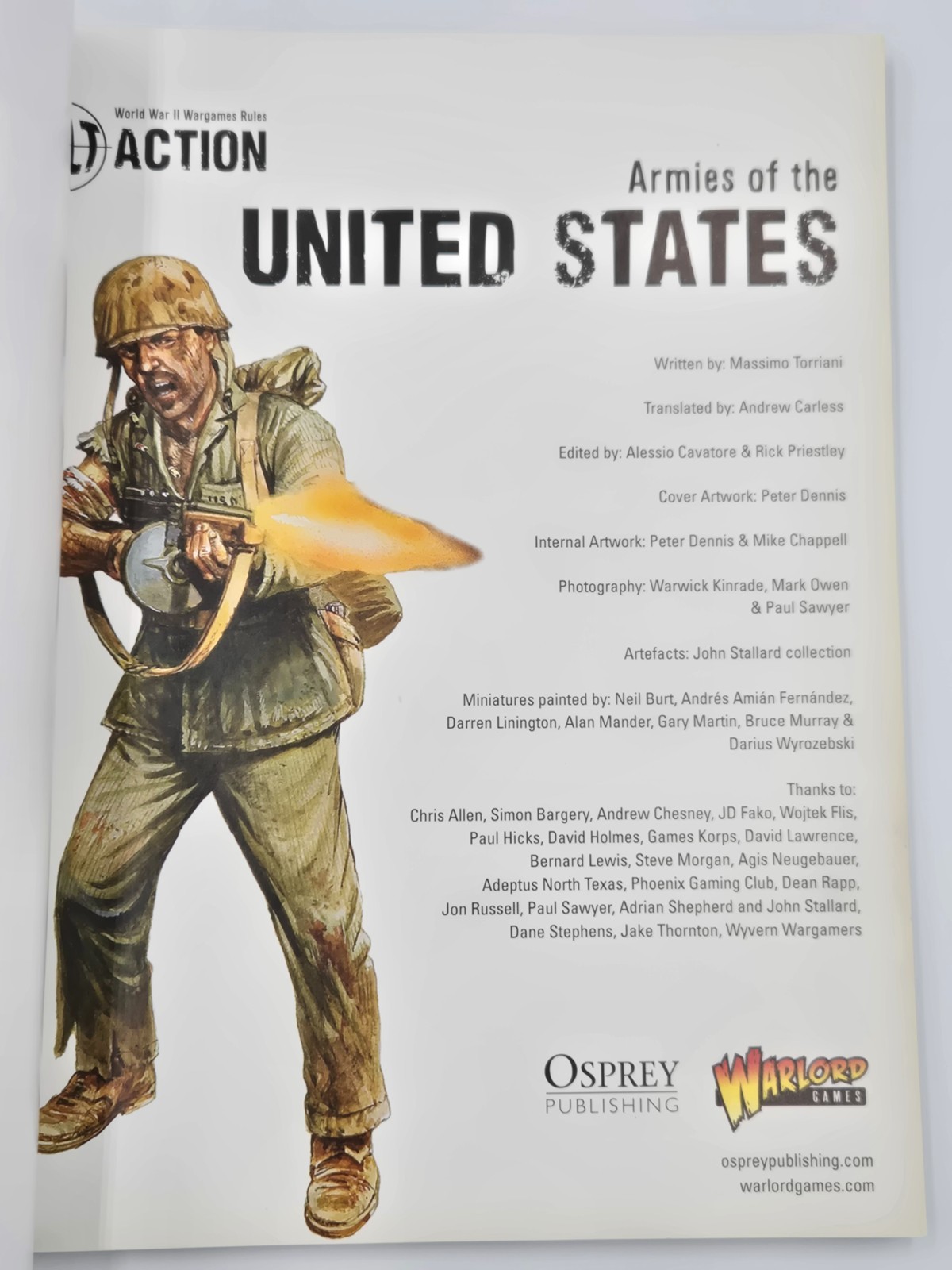 Bolt Action 60876 Armies of the United States World War II War Games Rules Book
