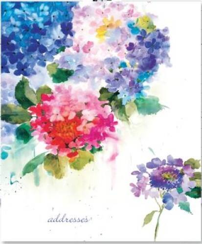 Hydrangeas Large Address Book – Hardcover-spiral By Peter Pauper Press – GOOD