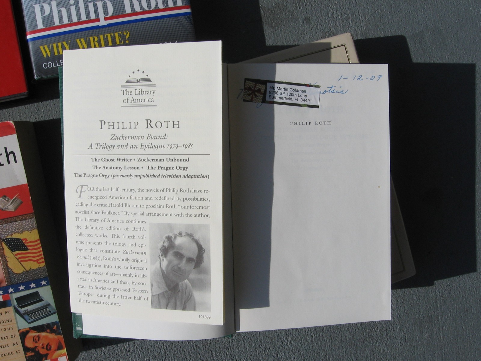 4 Philip Roth Books: I Married Communist, Collected Nonfiction 1960-2014, Reader