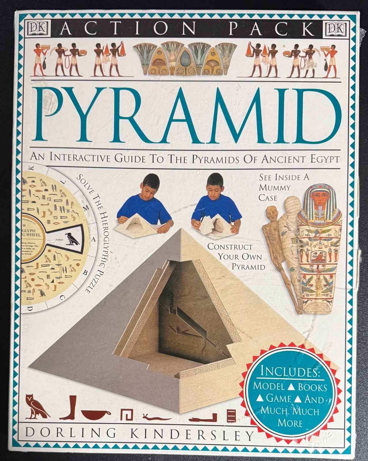 NEW DK Eyewitness Books: Pyramid SEALED Action Pack Egypt Model Poster Game RARE