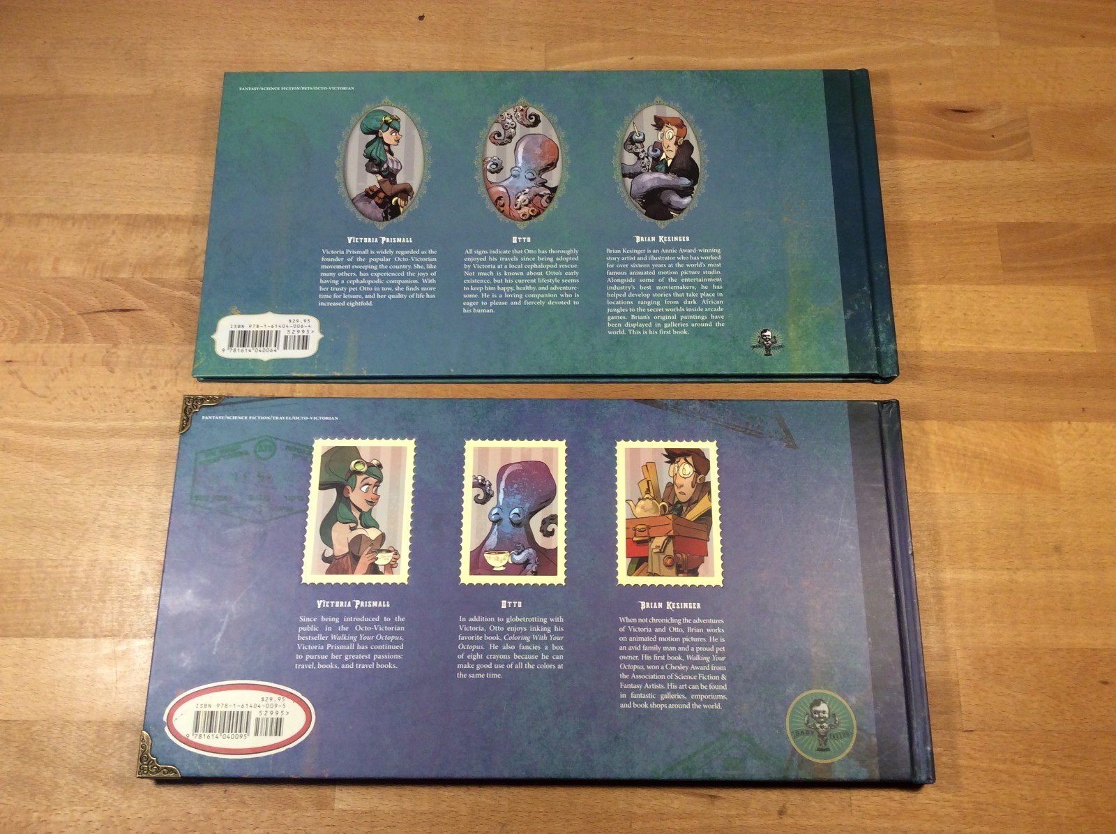 Walking and Traveling With Your Octopus, Both SIGNED Brian Kesinger, HCs 1st/1st