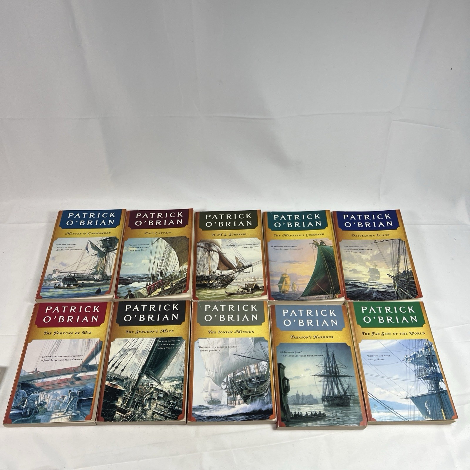 Complete Set Series Lot of 21 Aubrey & Maturin Master Commander Patrick O’Brian