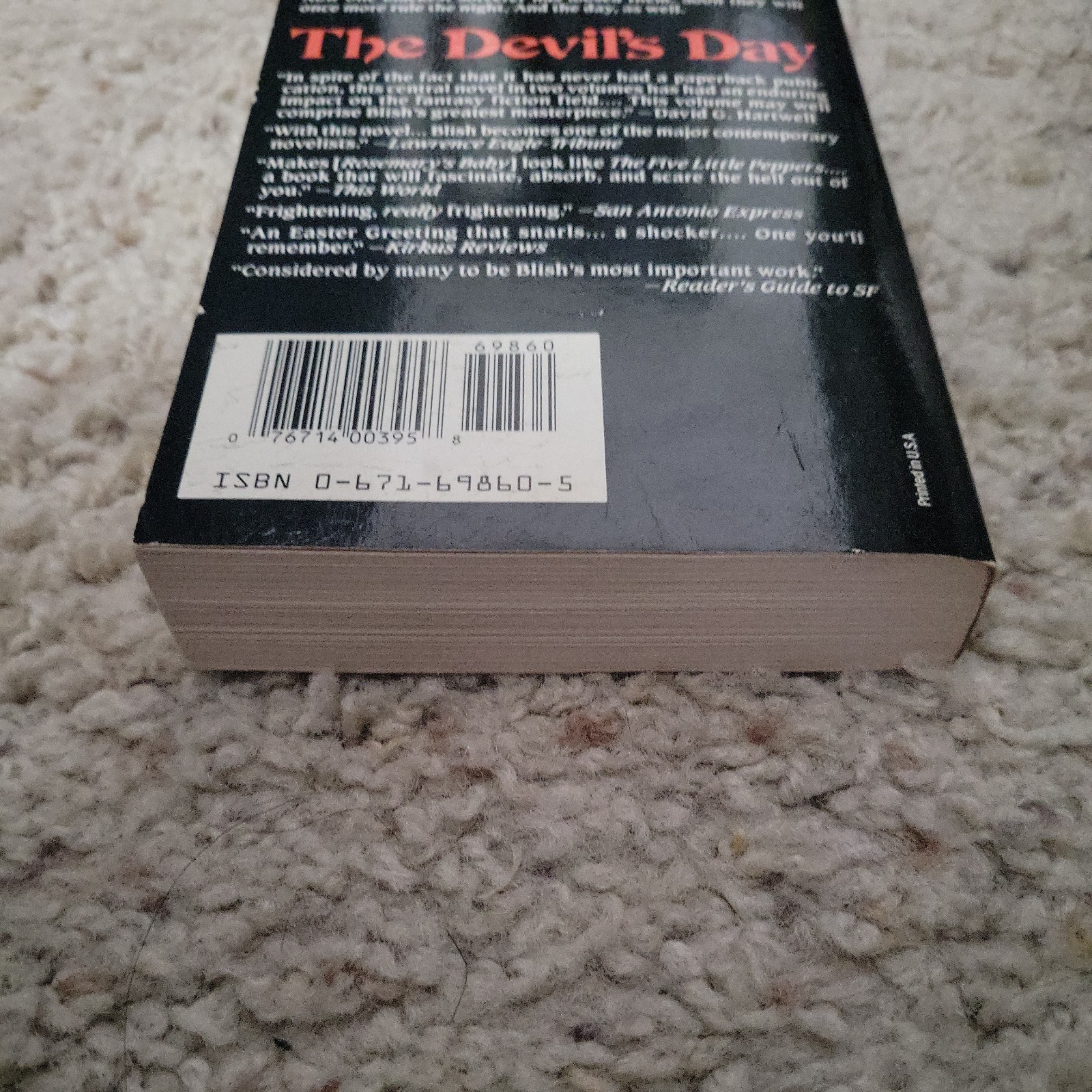 The Devil’s Day – James Blish – 1990 Baen PB -Black Easter & Day After Judgement