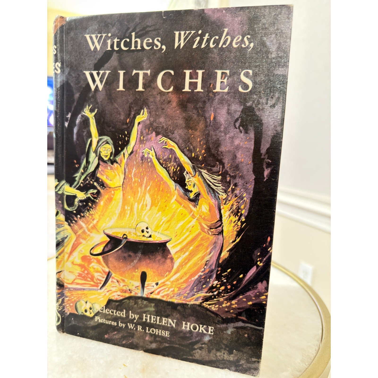 1958 Witches Witches Witches Helen Hoke W.R. Lohse Vintage Hardcover Book
