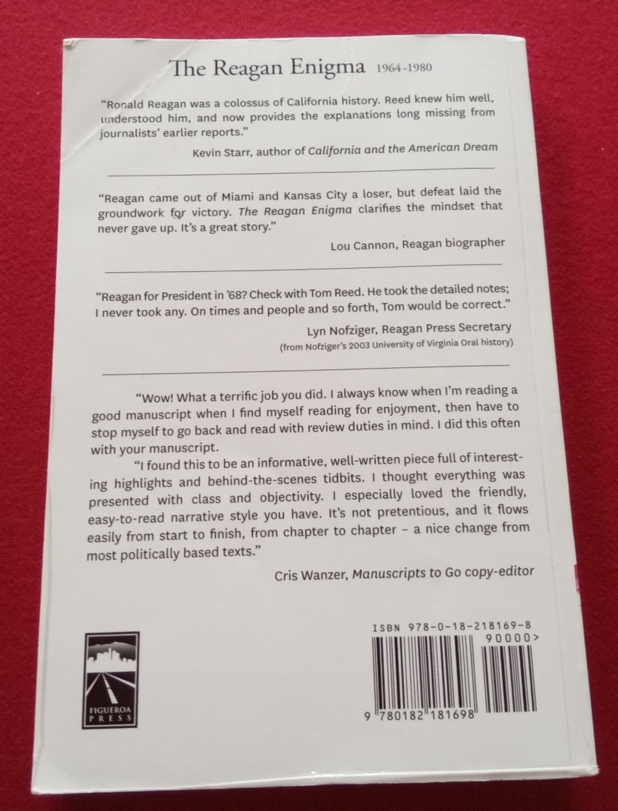 The Reagan Enigma : 1964-1980 Thomas C Reed 2014 PB SIGNED Sec Of The Air Force