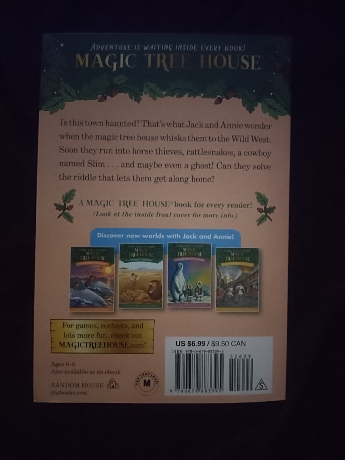 Ghost Town at Sundown by Mary Pope Osborne (1997, Trade Paperback)