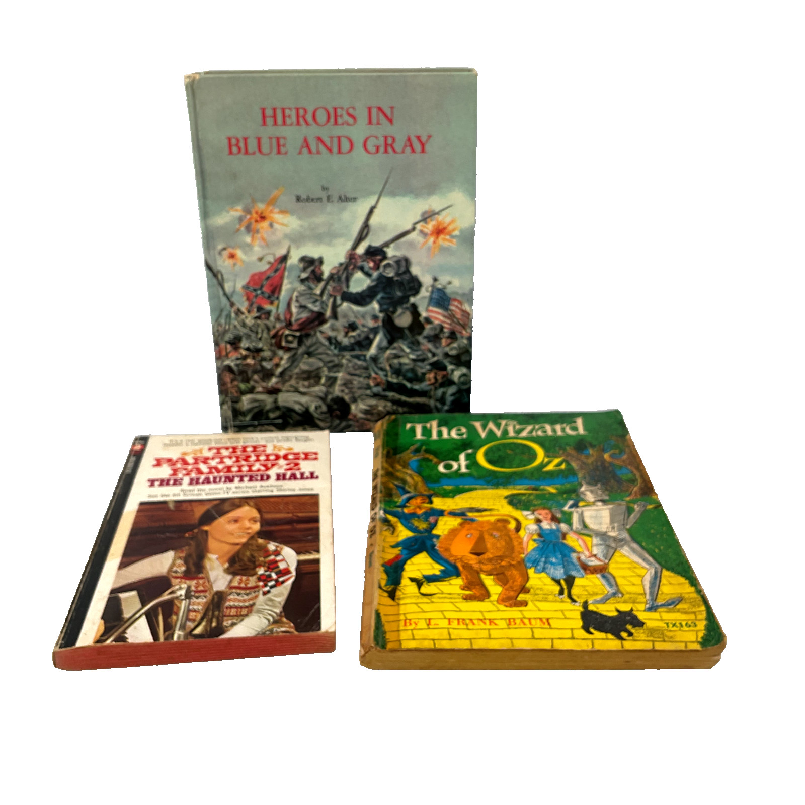 Lot of 3 Vintage Books (1961-70) WIZARD of OZ, PARTRIDGE FAMILY, BLUE & GRAY