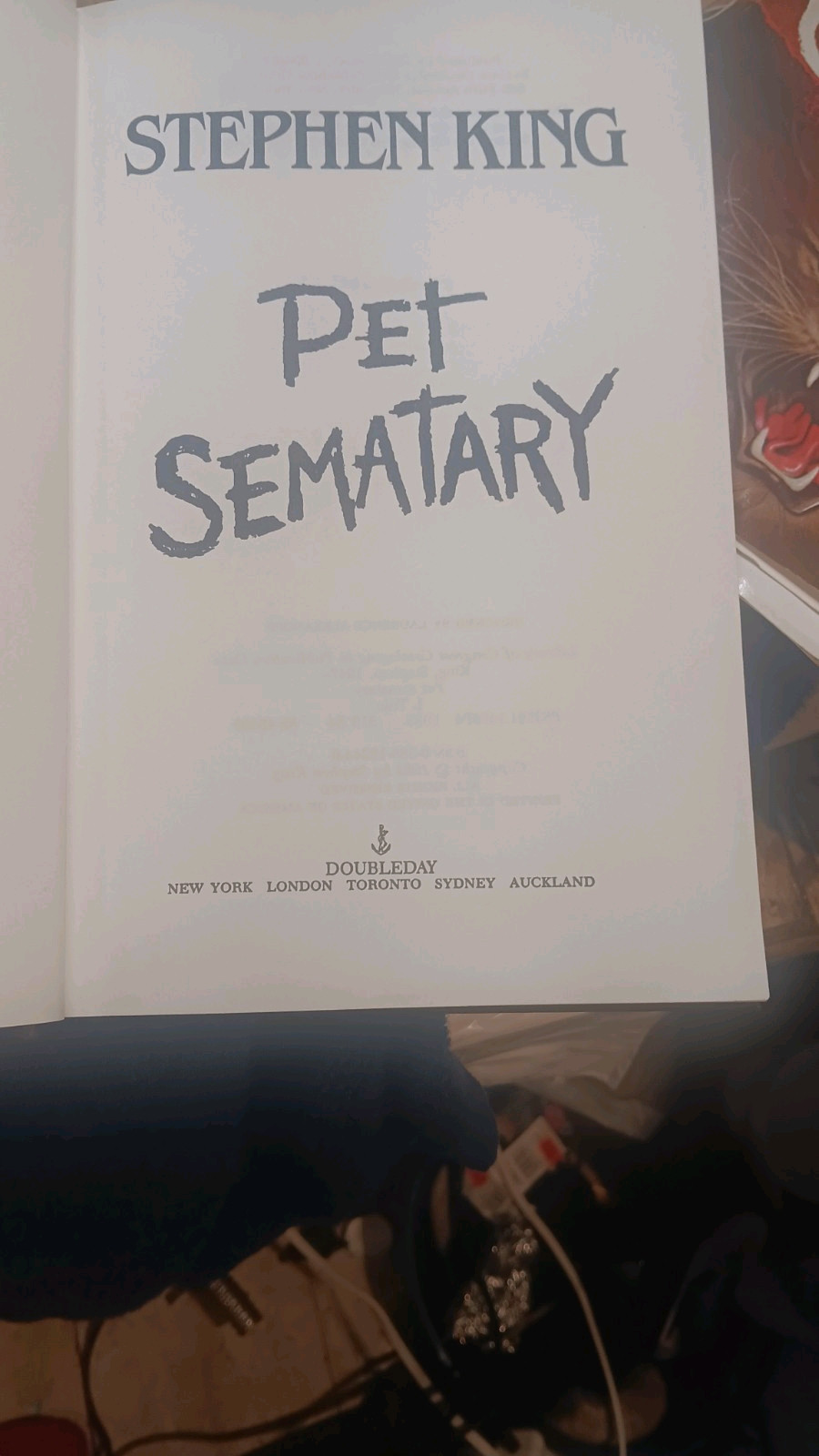 Pet Sematary by Stephen King – Hard Back. 1983 By Doubleday Publishing 374 Pages