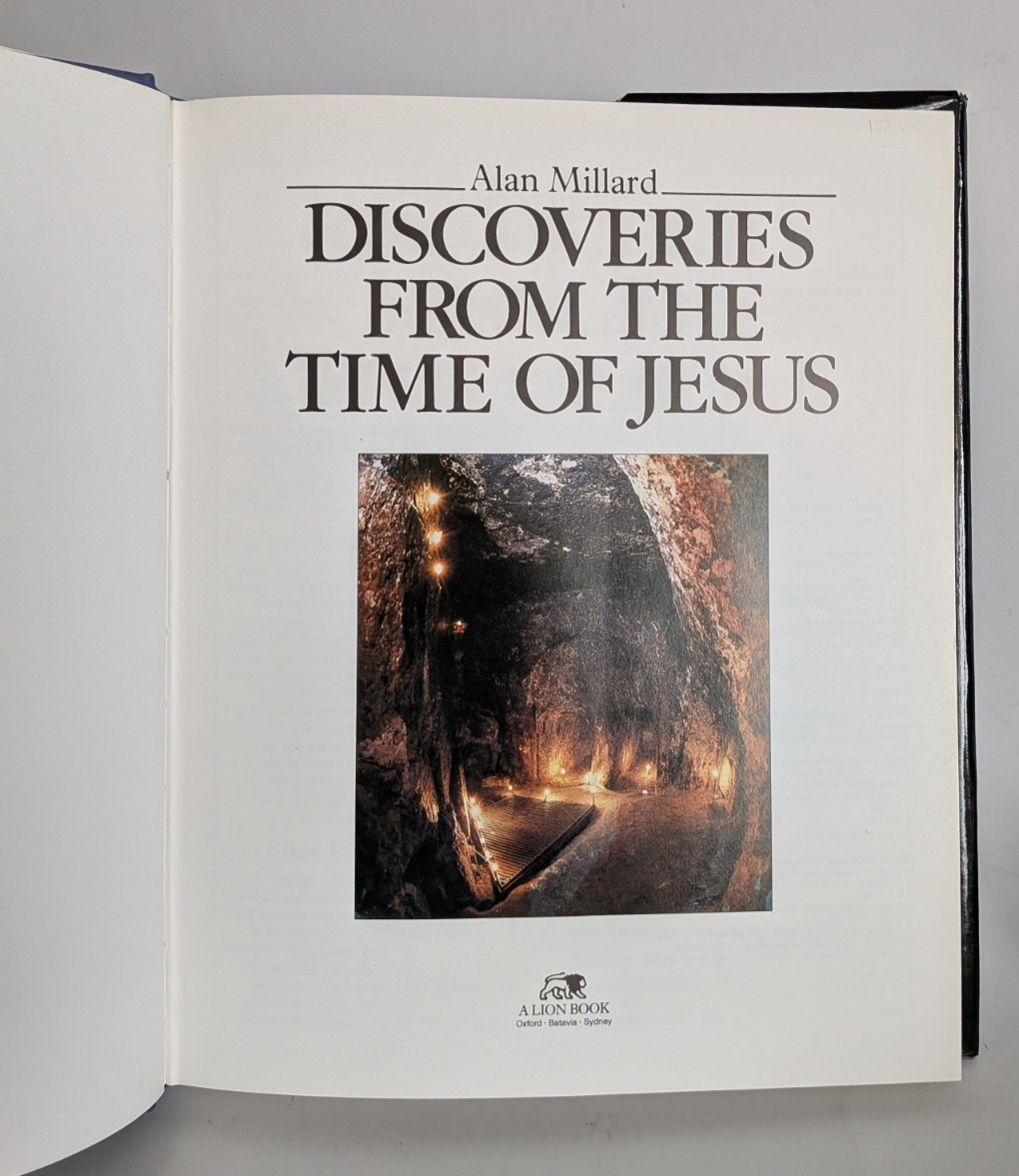 Discoveries from the Time of Jesus by Alan Millard (1990, Hardcover)