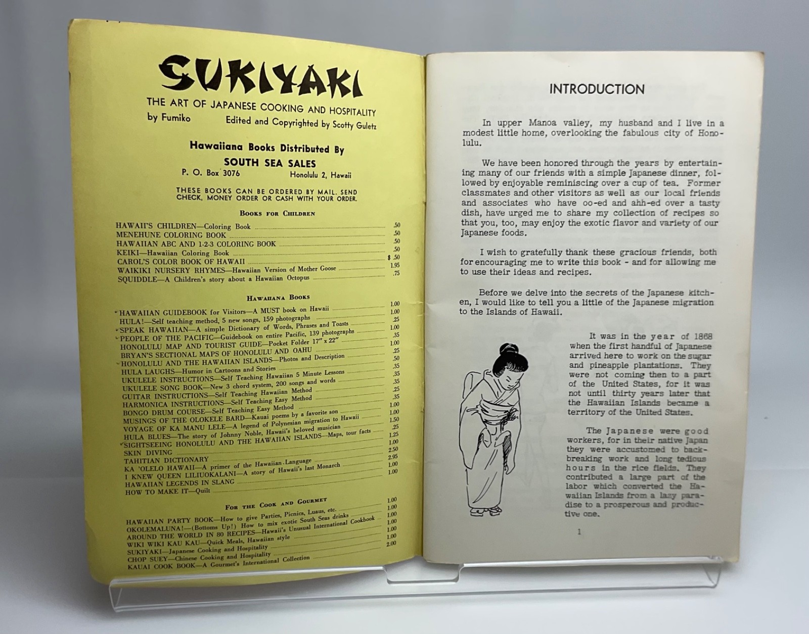 Sukiyaki The Art of Japanese Cooking and Hospitality by Fumiko Vintage 68 pages