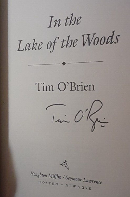 Tim O’Brien IN THE LAKE OF THE WOODS *SIGNED* FIRST EDITION SECOND PRINTING