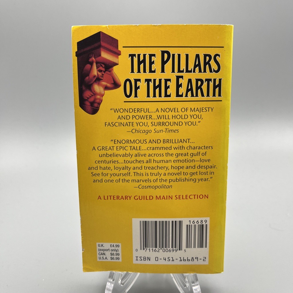 Ken Follett The Pillars of the Earth Kingsbridge Vtg Historical Paperback Signet
