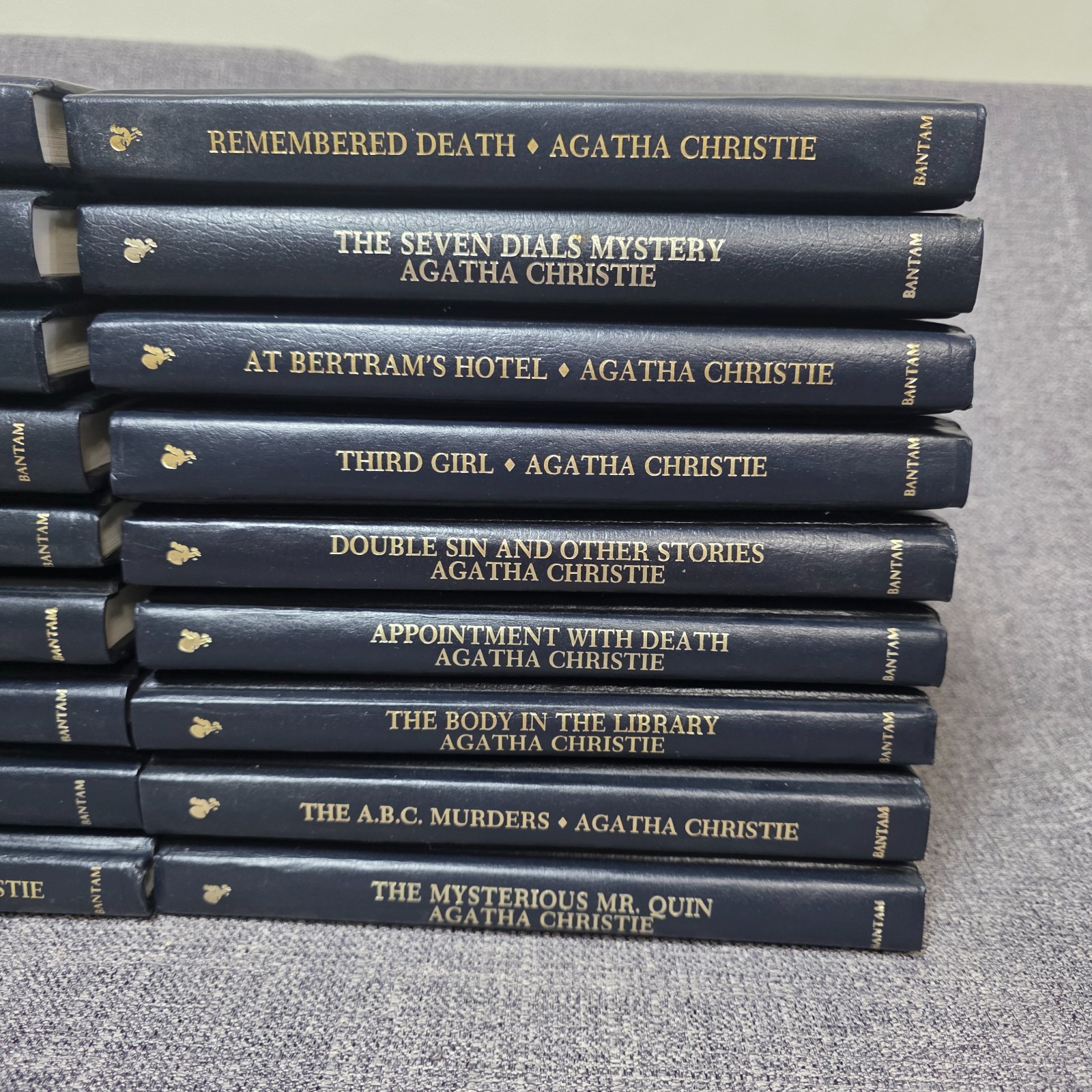 Agatha Christie Mystery Collection – Lot of 32 Books – Bantam Leatherette HC Set