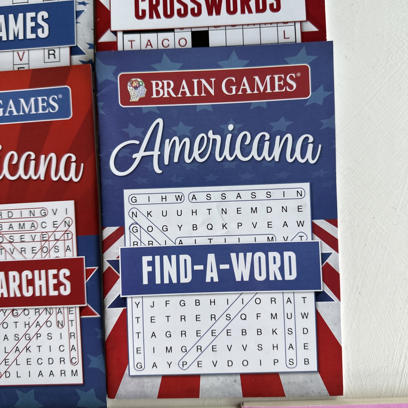 Lot of 10 Variety Puzzle Books – Crosswords, Word Find, Etc. – Dell, Kappa