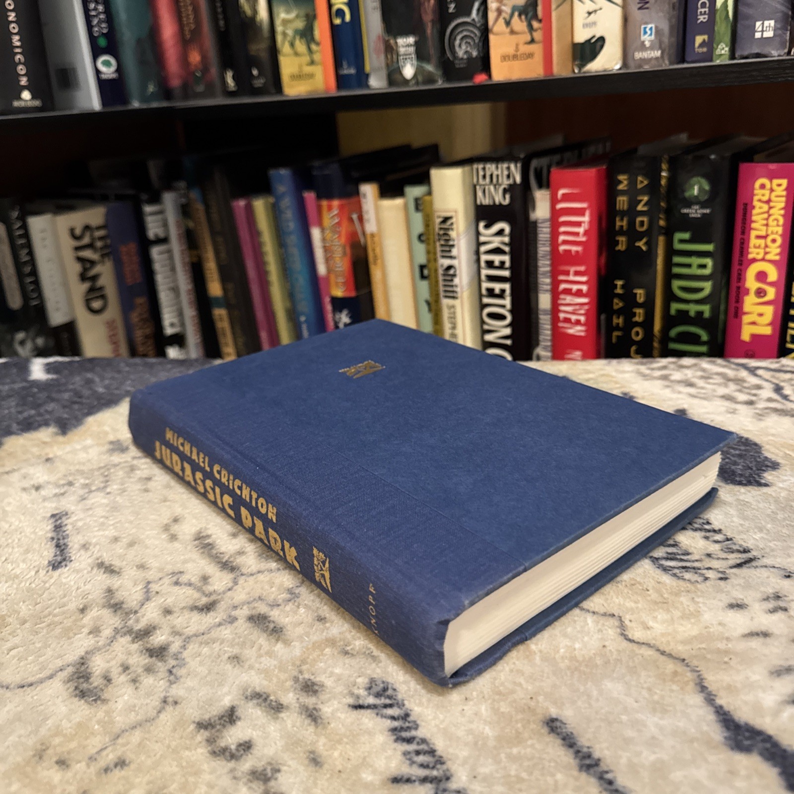 Jurassic Park – Michael Crichton (1990, Hardcover) First Edition/8th Print, G