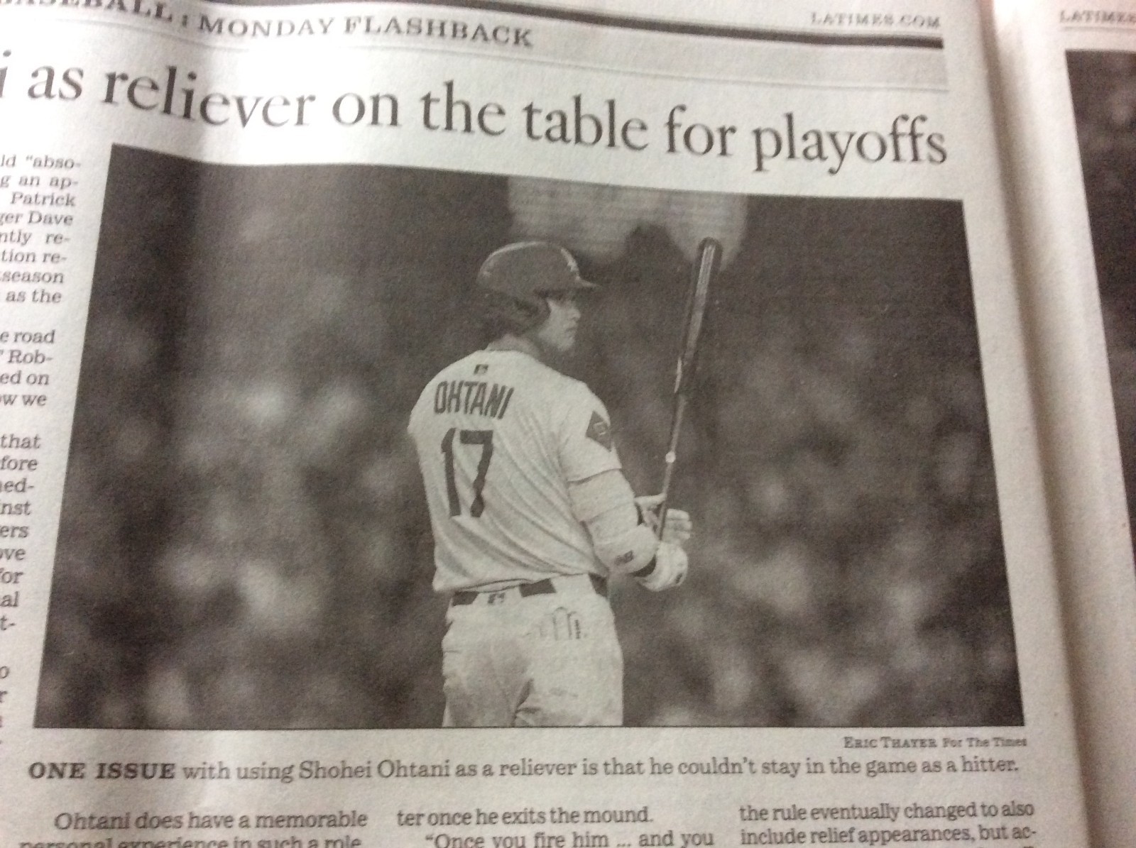 LA TIMES SPORTS SEPTEMBER 17 2025 DODGERS SHOHEI OHTANI PITCHING