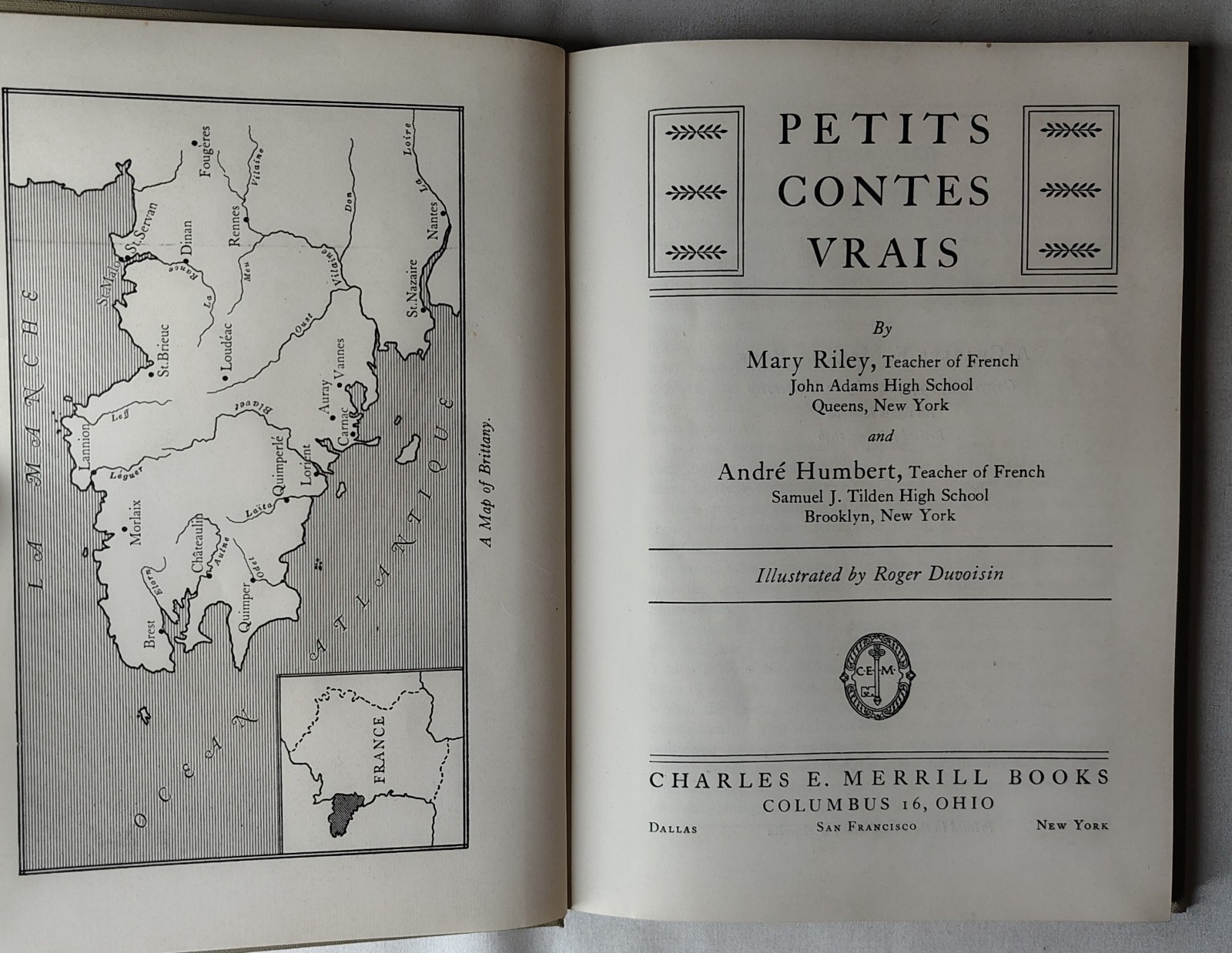 Petits Contes Vrais “Small True Stories” Mary Riley & Andre Humbert French 1956