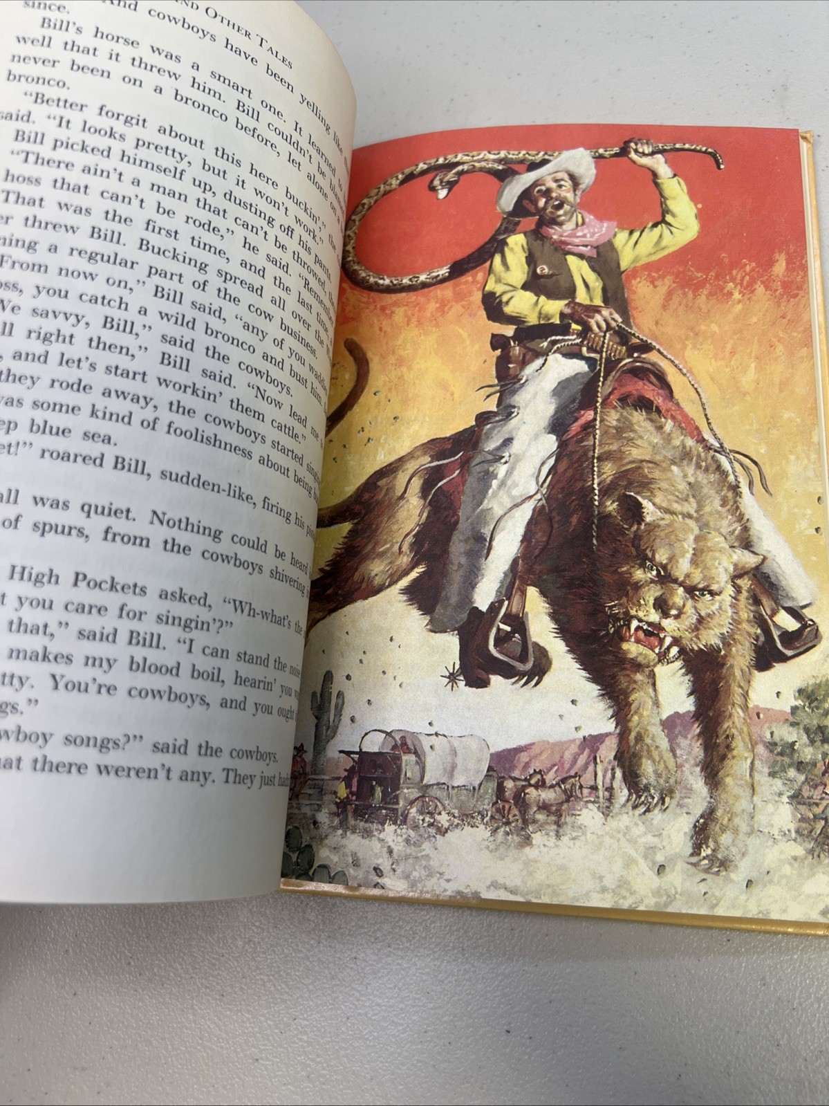 Pecos Bill and Other Tales 1958 Golden Press HC Irwin Shapiro Al Schmidt Art