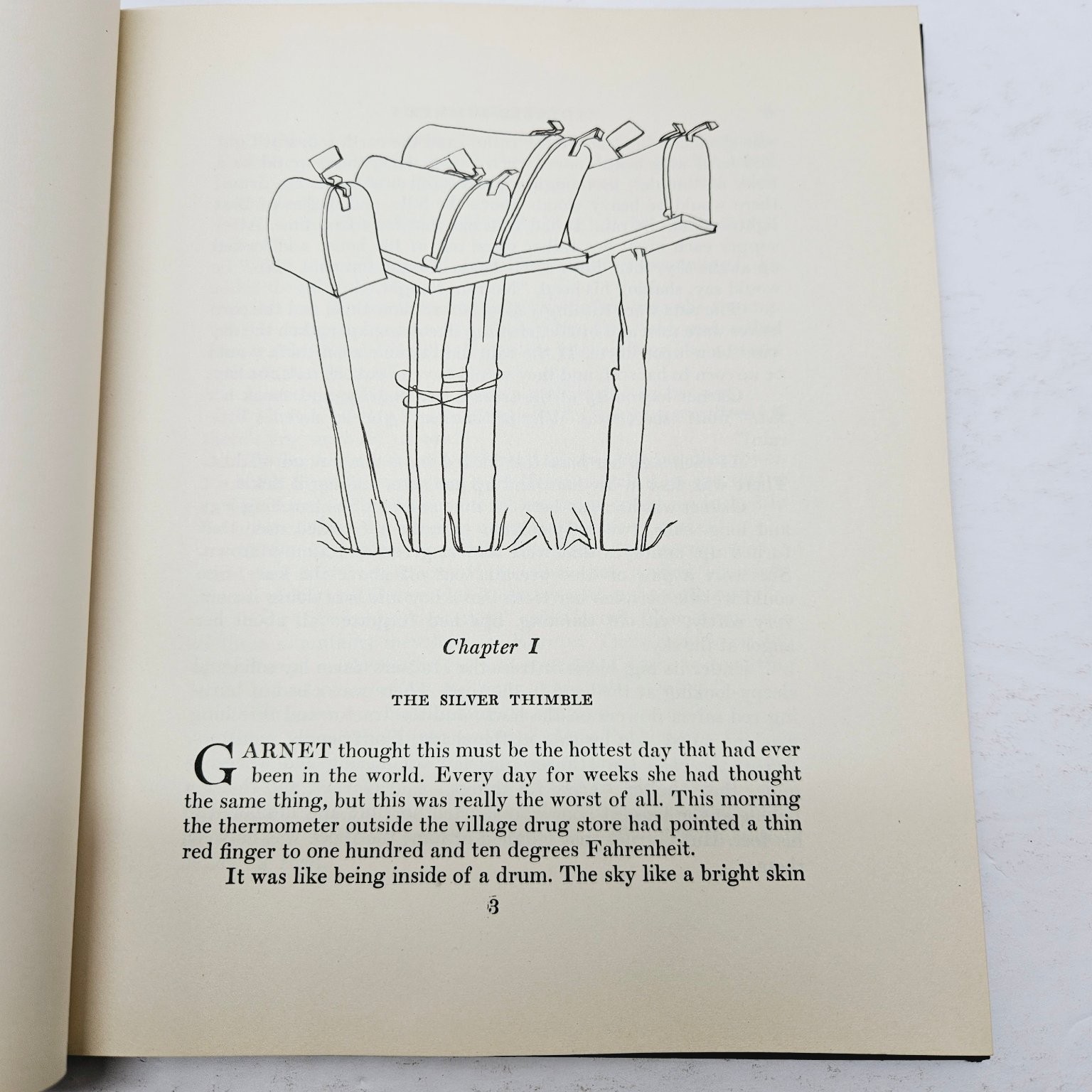 Vintage 1938 Children’s Book – Thimble Summer Elizabeth Enright Illustrated HC