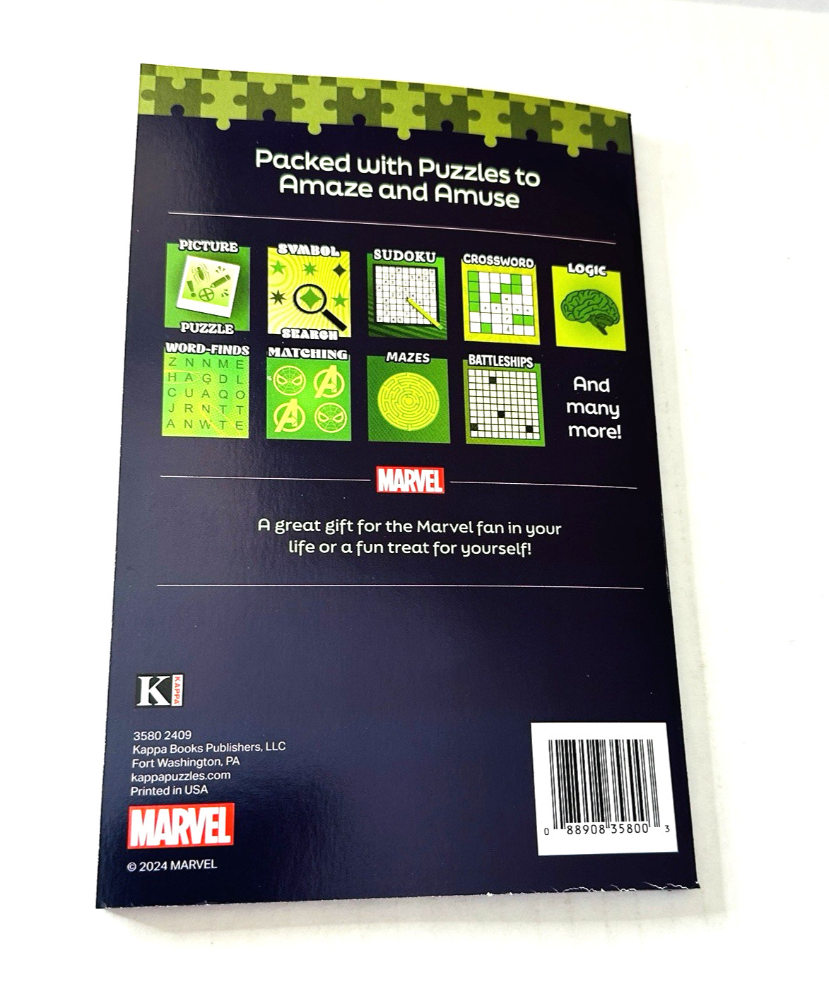 Marvel Hulk Variety Puzzles & Activities Ages 12+ Logic Mazes Match FUN USA NEW!