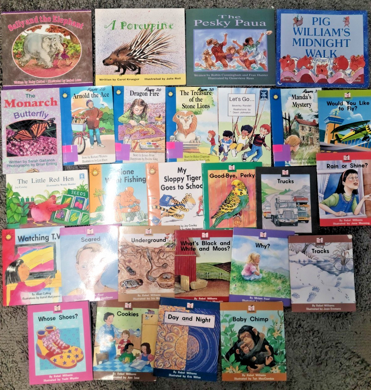 * Lot of 62 Sunshine/TWIG Books The Wright Group Early Emergent Readers *