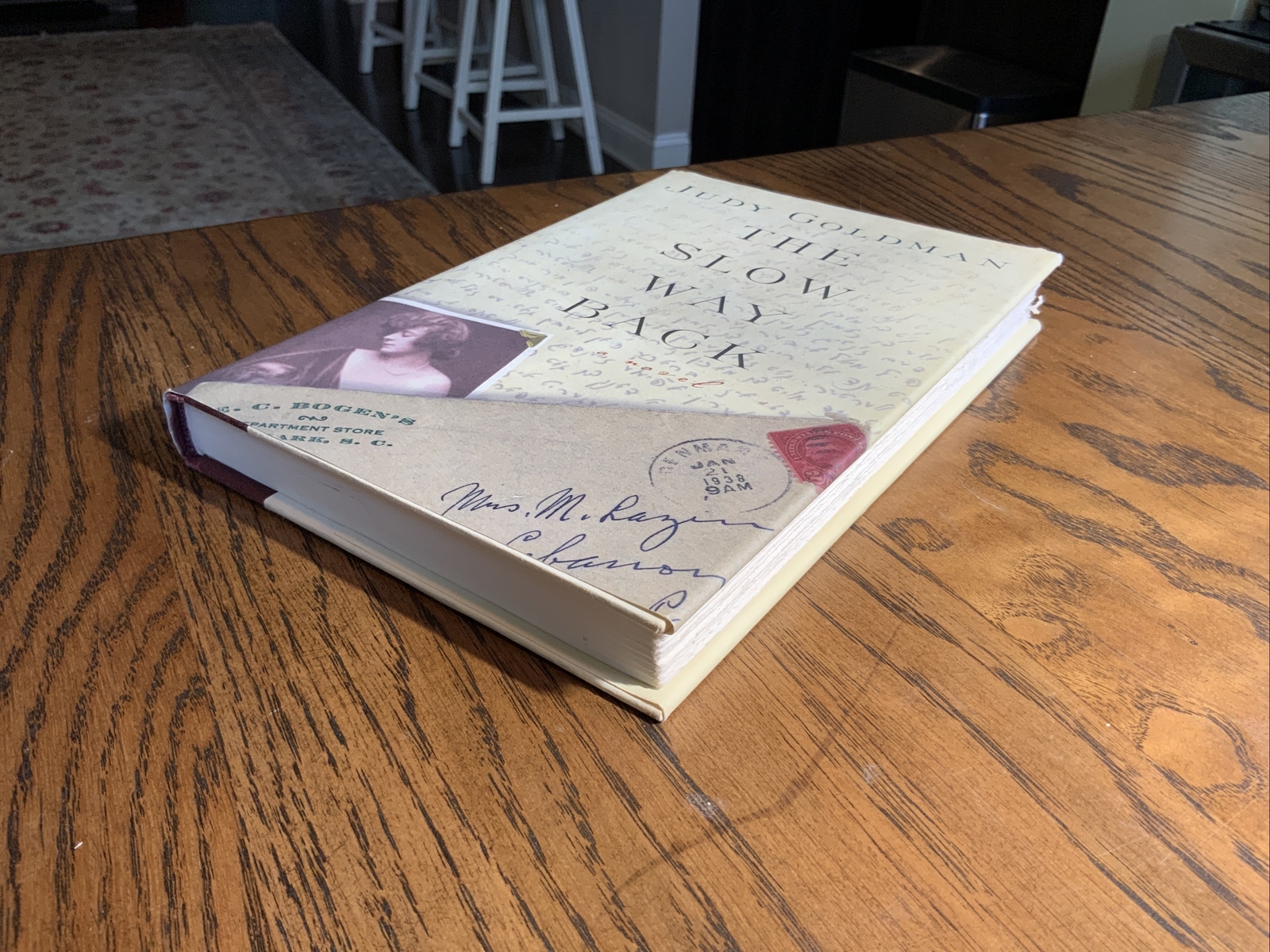 Signed, The Slow Way Back By Judy Goldman, 1999 4th Pr, HC DJ, Very Good