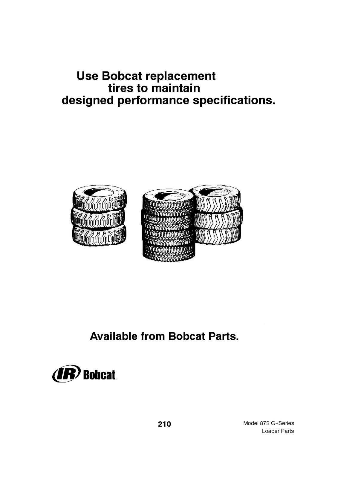BOBCAT 873 G Series Parts Manual SN 514140001 514240001 517911001 Up – BOUND