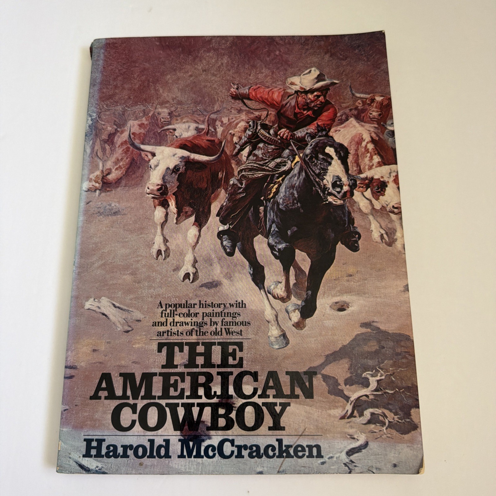 The American Cowboy by Harold MCCRACKEN History Art Drawings PB 1973