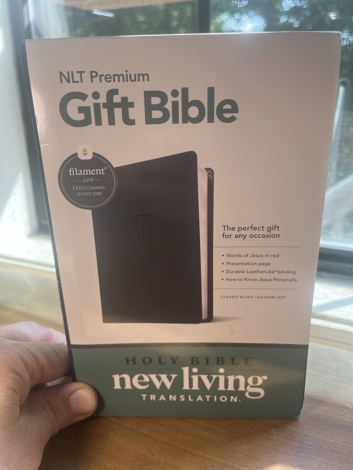 Premium Gift Bible Nlt, Filament Enabled (Leatherlike, Blue Cr Imitation Leather
