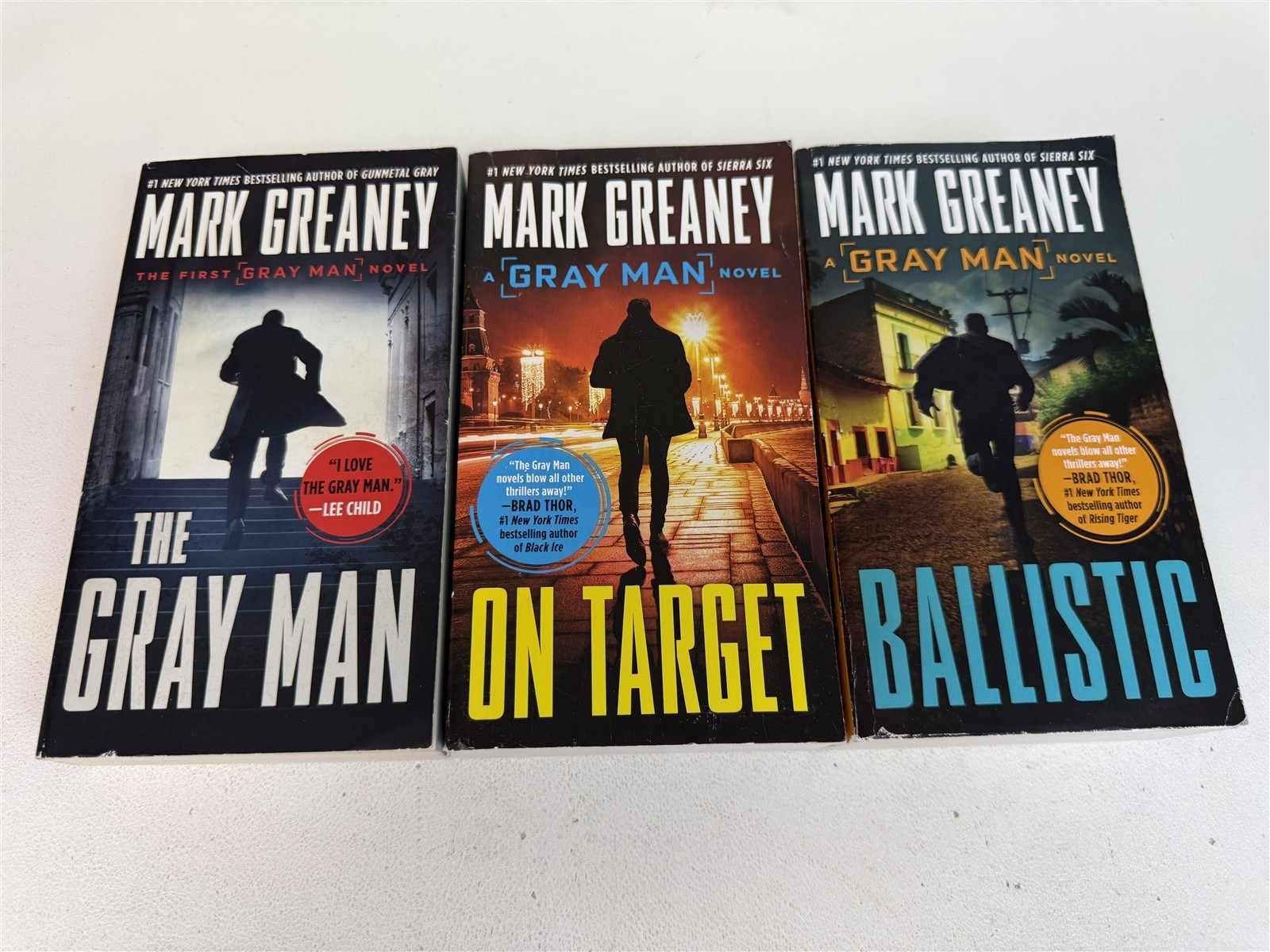 Mark Greaney Lot 1st 14 Gray Man Paperbacks Gray Man to Midnight Black