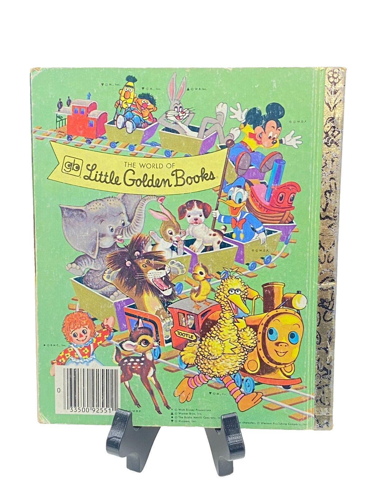 Mickey Mouse and Goofy THE BIG BEAR SCARE VTG Little Golden Book Disney 1978