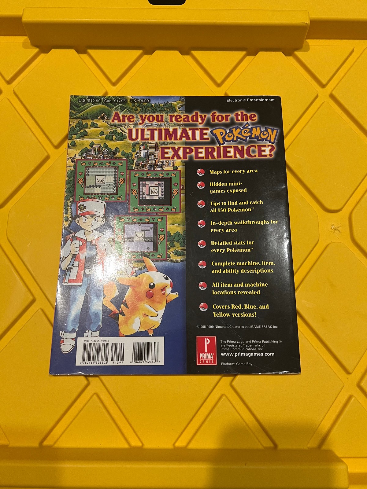 COLLECTOR’S COVER Prima Official Strategy Guide: Pokemon Special Pikachu Edition
