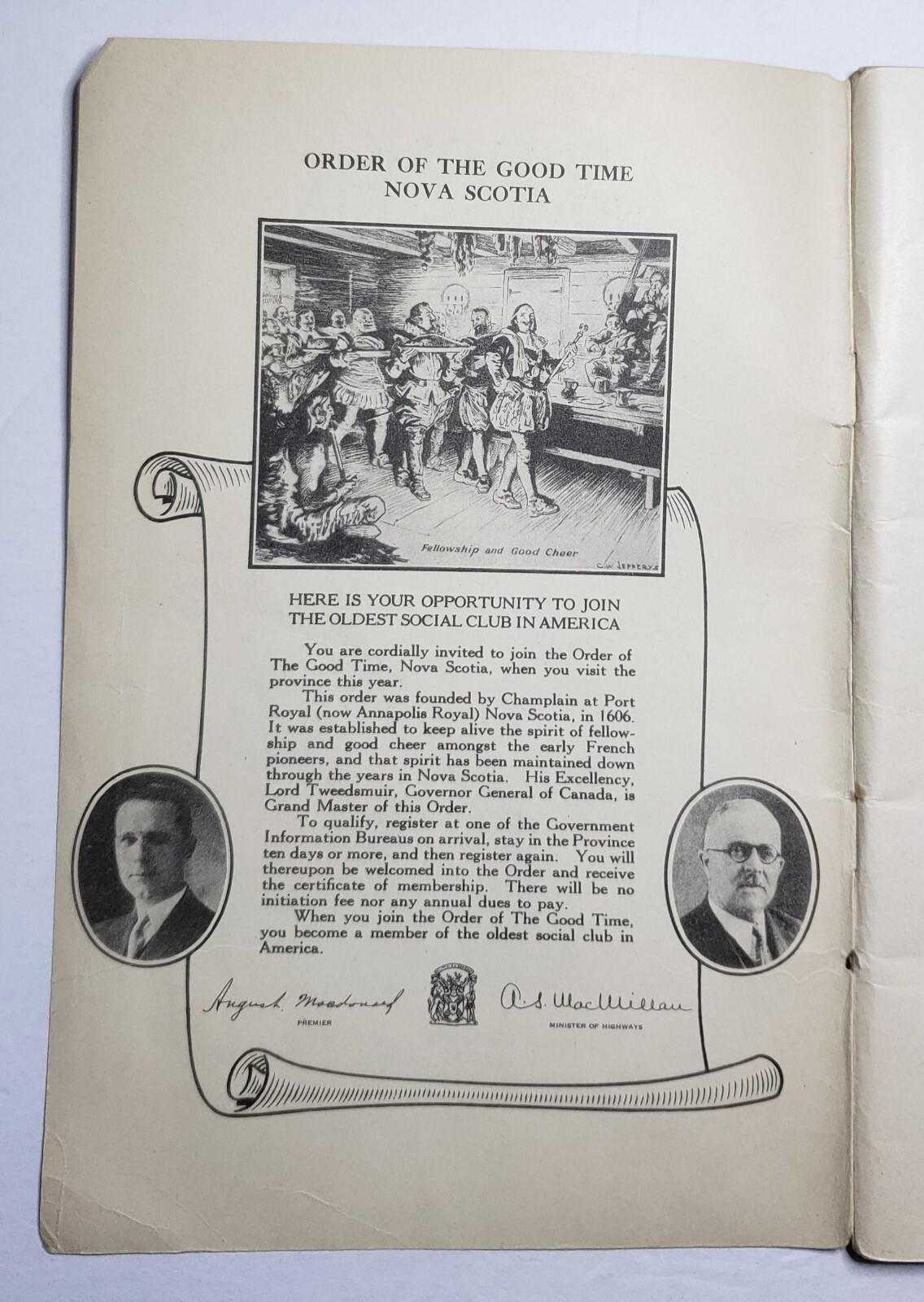 Historic Nova Scotia 1930s 5.5″ x 8.5″ 116 Pages Paperback Government of N.S.