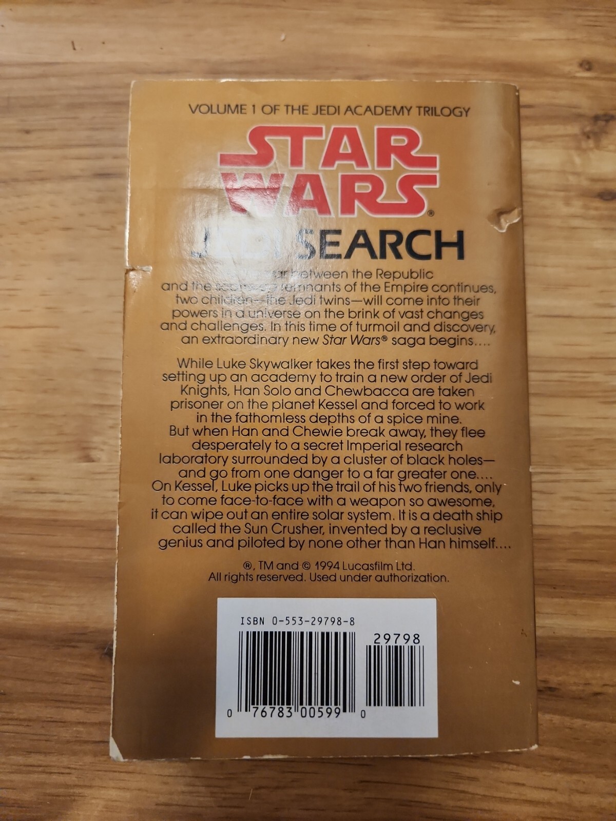 Star Wars – Legends Ser.: Jedi Search: Star Wars Legends (the Jedi Academy) :…