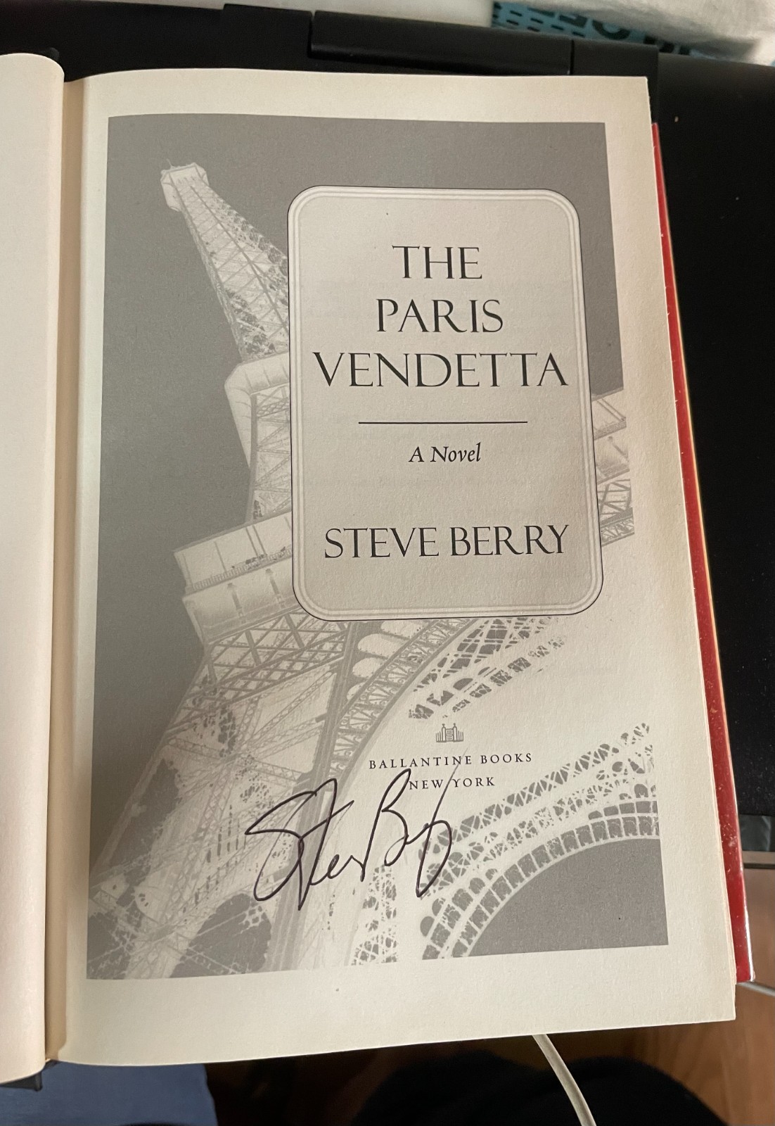 Signed 1st Edition (2009) Hardcover – Steve Berry “The Paris Vendetta”