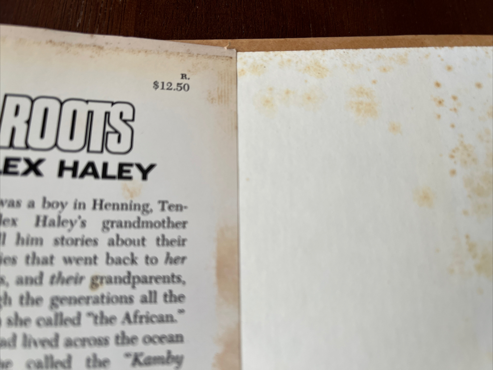 ROOTS by Alex Haley First Edition 1976 Doubleday Hardcover with Dust Jacket