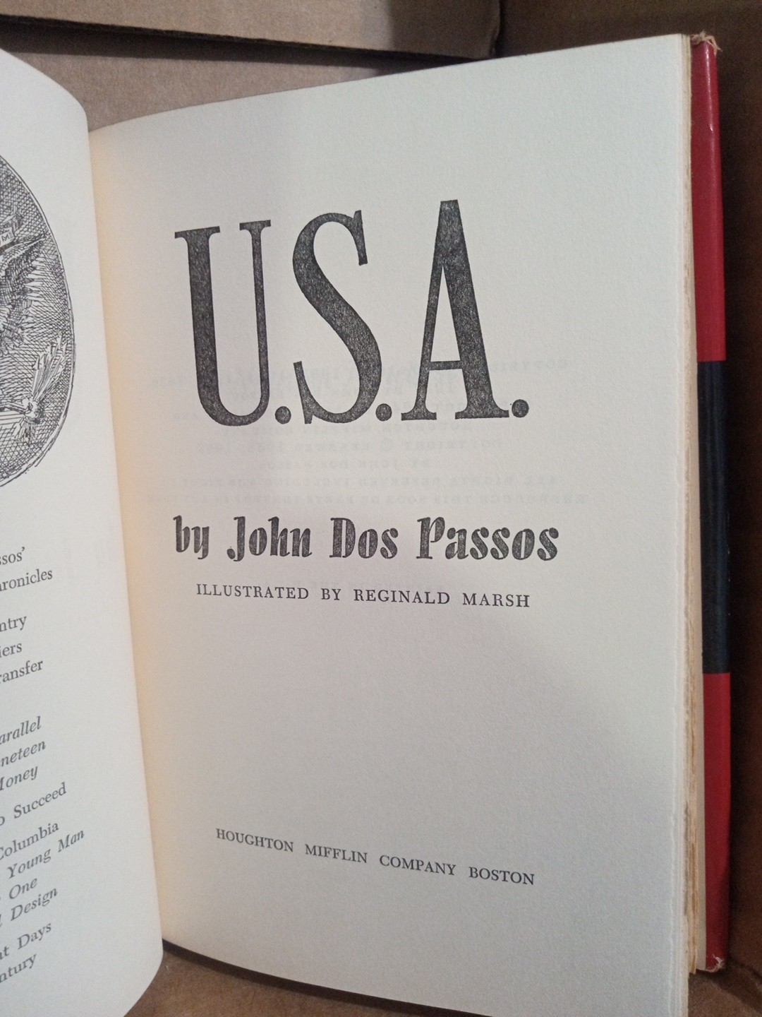 Vintage -USA by John Dos Passos – The 42nd Parallel & Nineteen Nineteen- HC